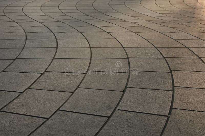 Fancy curved outdoor paving with uniform spacing. Fancy curved outdoor paving with uniform spacing