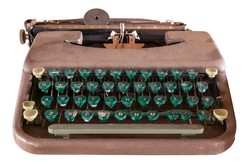 Zakurzony Stary Ręczny maszyna do pisania