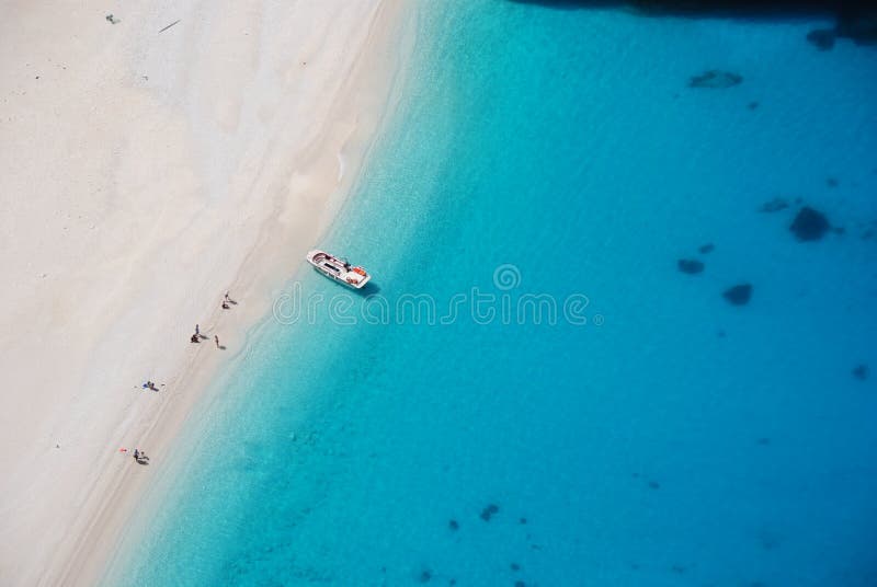 Vrak Bay, Navaggio, na Ostrove Zakynthos Grécko.