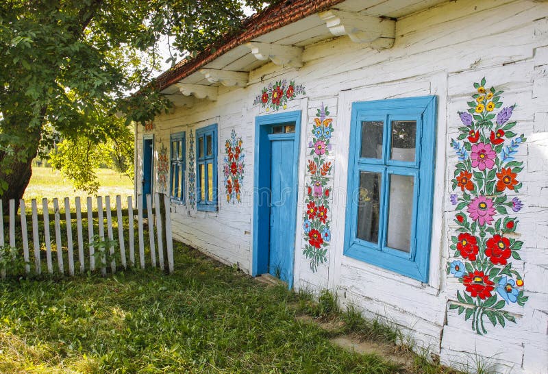 Zalipie, Poland - Colorful Village - Open-air museum.