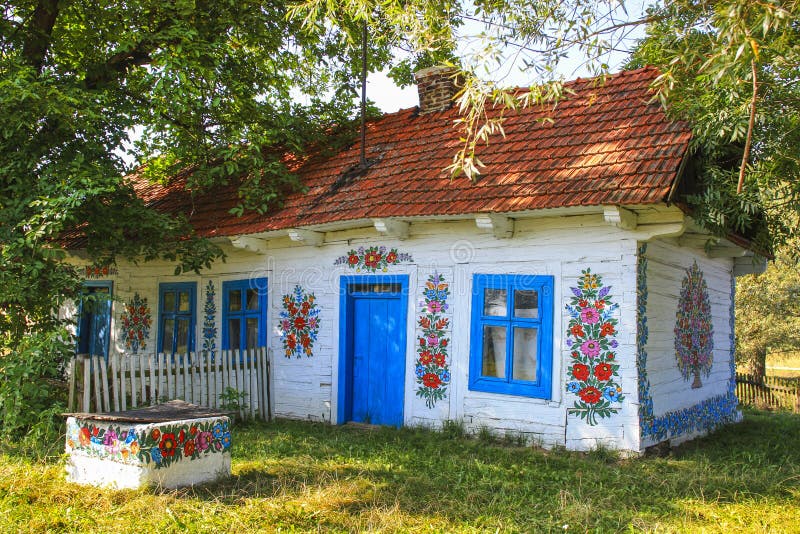 Zalipie, Poland - Colorful Village - Open-air museum.