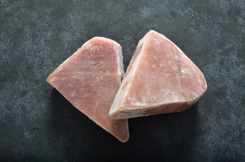 Zamarznięci tuńczyków stki zdjęcia stock Zamarznięci tuńczyków stki zdjęcia stock