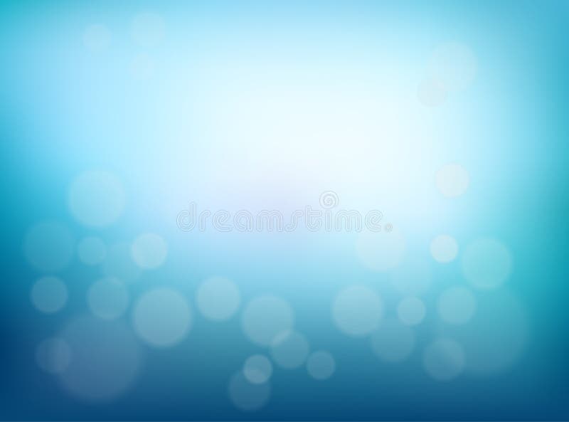 Zamazujący abstrakcyjne tło Błękitny gradientowy tło z bokeh skutkiem royalty ilustracja