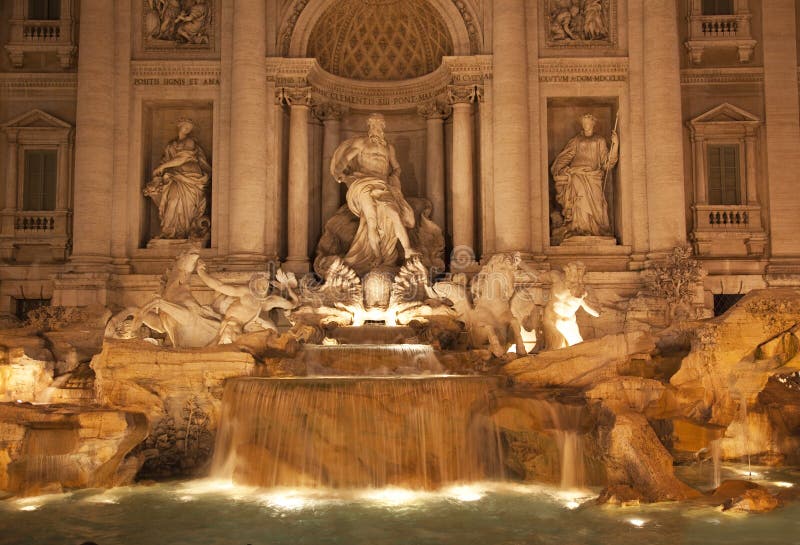 zamknięty fontanny Italy noc Rome trevi zamknięty obraz stock zamknięty fontanny Italy noc Rome trevi zamknięty obraz stock