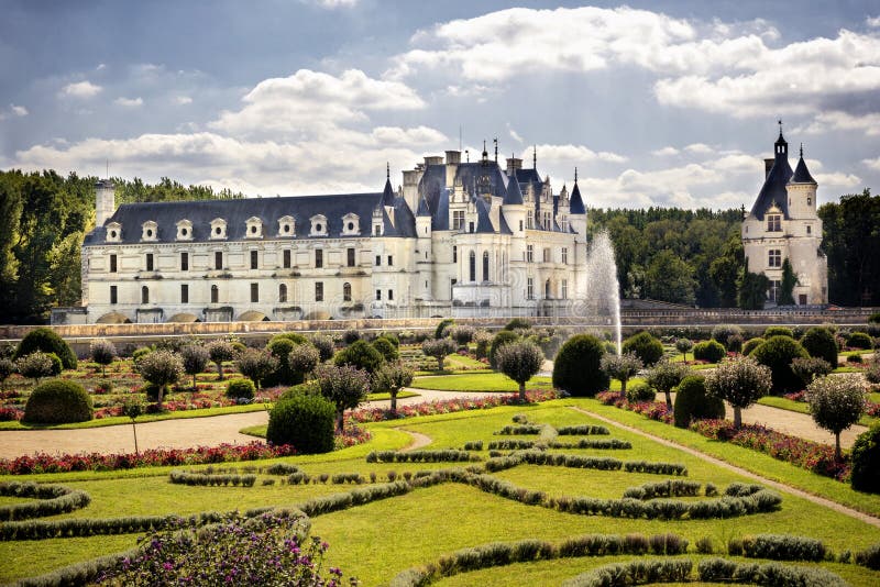 zamku de France chenonceau Loire valley zdjęcia stock zamku de France chenonceau Loire valley zdjęcia stock