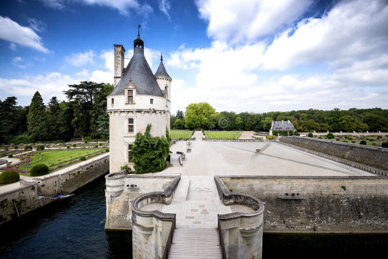 zamku de France chenonceau Loire valley obraz royalty free zamku de France chenonceau Loire valley obraz royalty free