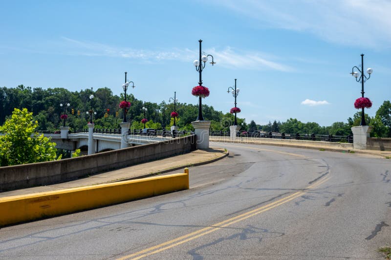 Zanesville Y Bridge Panorama Stock Photo Image of river, outdoor 176201116