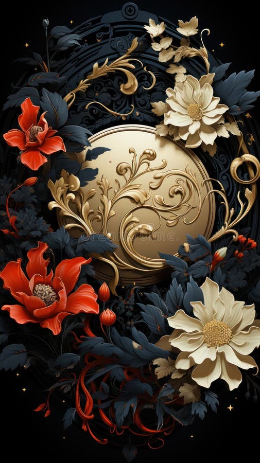 Zanurz się w pięknie żywego yin i yang, gdzie czarno-białe miesza się w idealnej harmonii royalty ilustracja