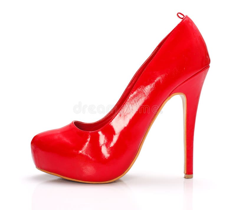 Zapato rojo la mujer foto de archivo. Imagen de hembra - 29022604