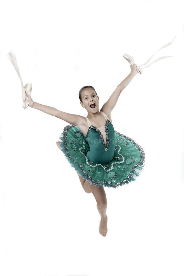 Bailarina Excelente Feliz De La Cualidad Importante De Los Zapatos De Ballet Los Controles Del Niño La Bailarina De La Muchach Foto de - Imagen de famoso, atributo: