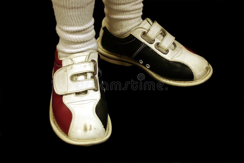 Zapatos De Bowling Aislados de archivo Imagen de azul, camino: 221970