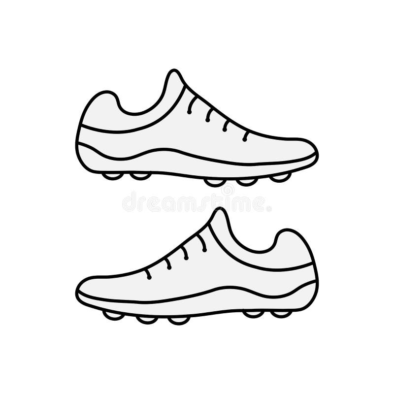 pestillo Azul expandir Zapatos De Los Deportes, Botas Del Deporte, Diseño Simple Ilustración del  Vector - Ilustración de modelo, elemento: 144214435