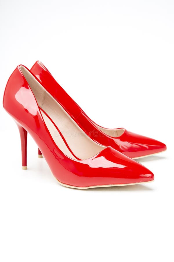 Hacer un nombre Distante Lo siento Zapatos De Tacón Alto De Las Mujeres Color Rojo Imagen de archivo - Imagen  de rojo, fashionable: 166425365