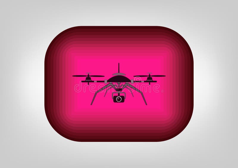 Zapina trutnia, uav quadcopter trutnia latanie, technologia royalty ilustracja Zapina trutnia, uav quadcopter trutnia latanie, technologia royalty ilustracja