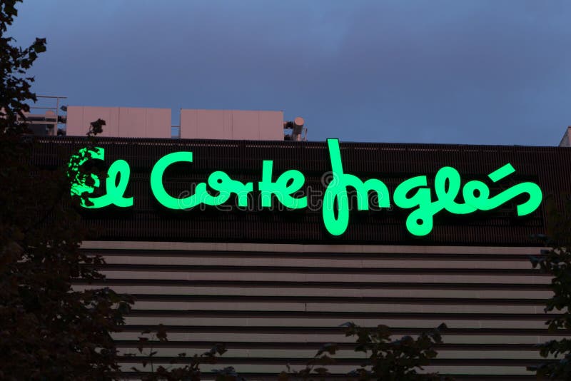 El Corte Ingles Logo, on El Corte Ingles Building. El Corte Ingles is a  Spanish Department Store Chain Editorial Stock Image - Image of facade,  brand: 231780094