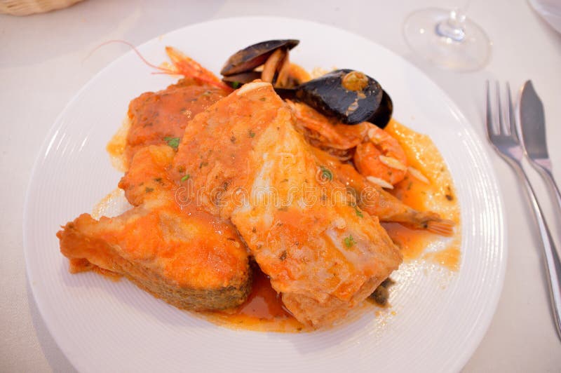 Zarzuela a Spanish Fish Dish Stock Photo - Image of cuisine, food ...
