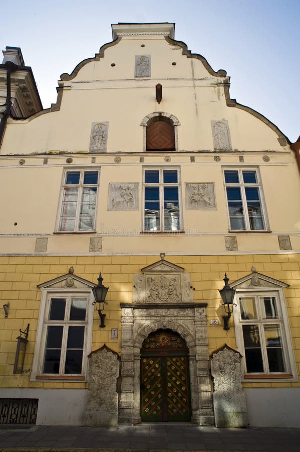 zaskórników bractwa dom Tallinn zdjęcie stock zaskórników bractwa dom Tallinn zdjęcie stock