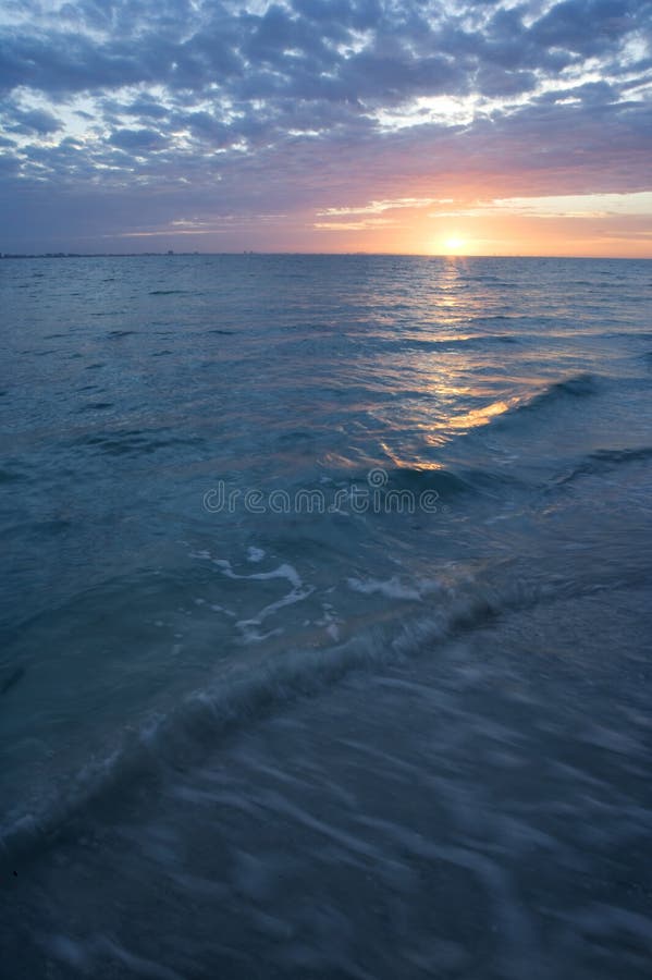 Zatoka Meksyku na wschód słońca