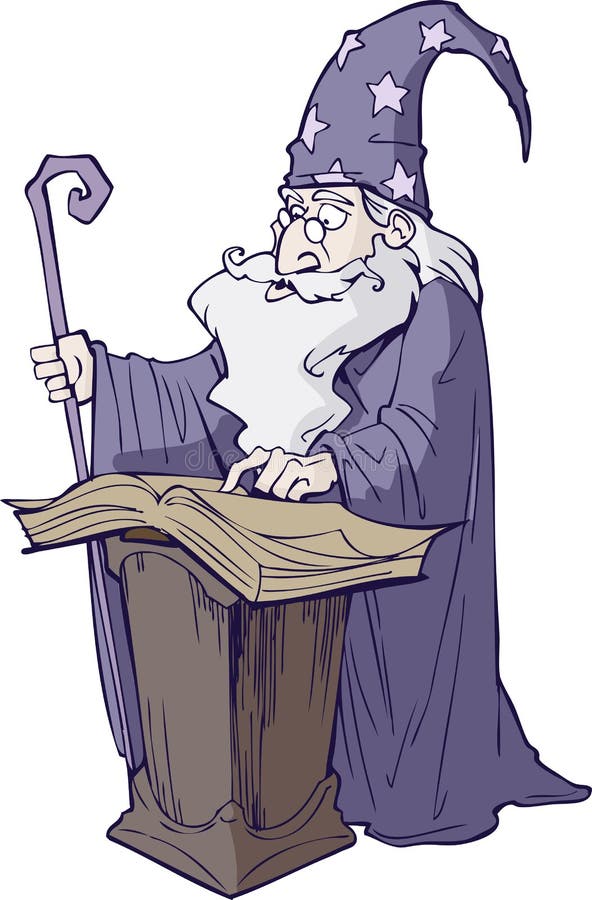 Junger Zauberer vektor abbildung. Illustration von bild - 19236891