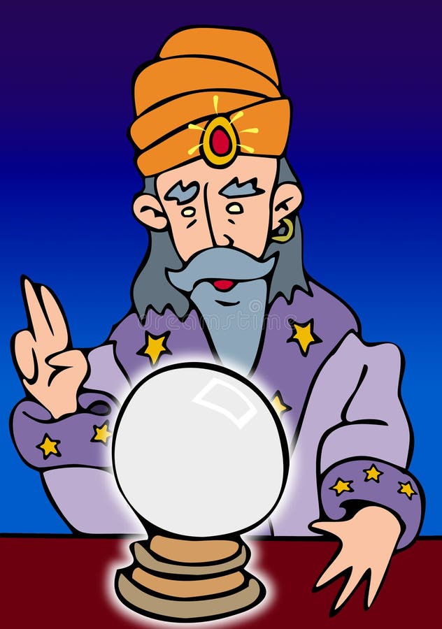 Zauberer-Illustration stock abbildung. Illustration von magie - 1583145