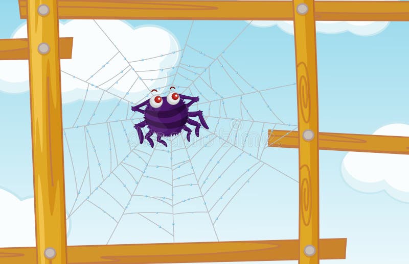 Zaun-Spinne stock abbildung Zaun-Spinne stock abbildung