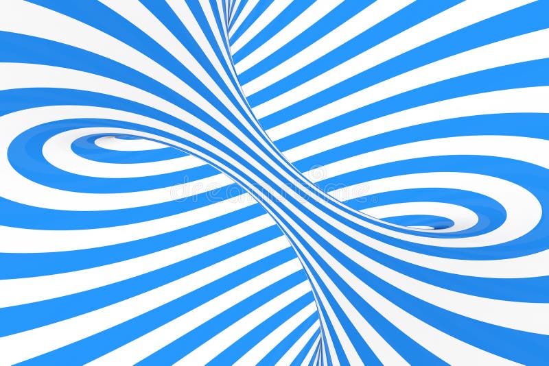 Zawijasa 3D złudzenia raster okulistyczna ilustracja Kontrastów błękitni i biali ślimakowaci lampasy Geometryczny zima torusa wiz fotografia stock Zawijasa 3D złudzenia raster okulistyczna ilustracja Kontrastów błękitni i biali ślimakowaci lampasy Geometryczny zima torusa wiz fotografia stock