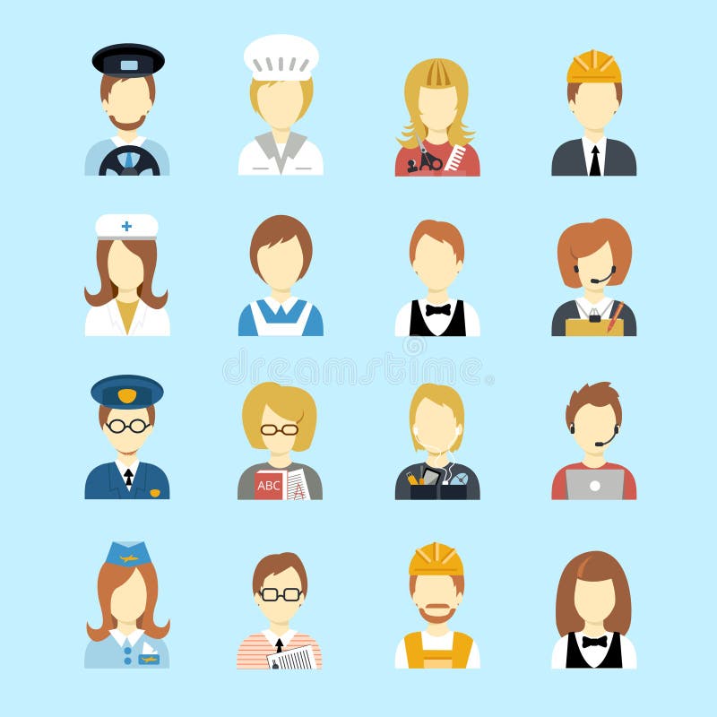 Zawodu avatar ilustracja wektor Zawodu avatar ilustracja wektor