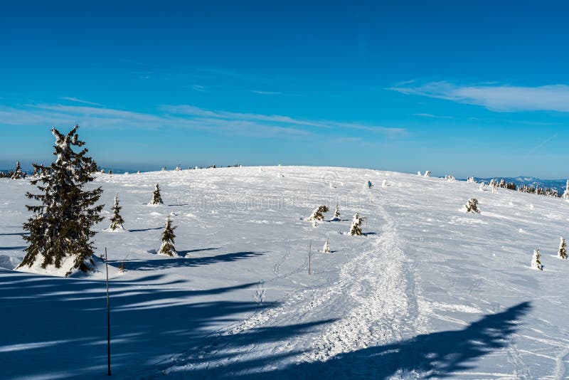 Vrch Zázrivá v zime Malá Fatra na Slovensku