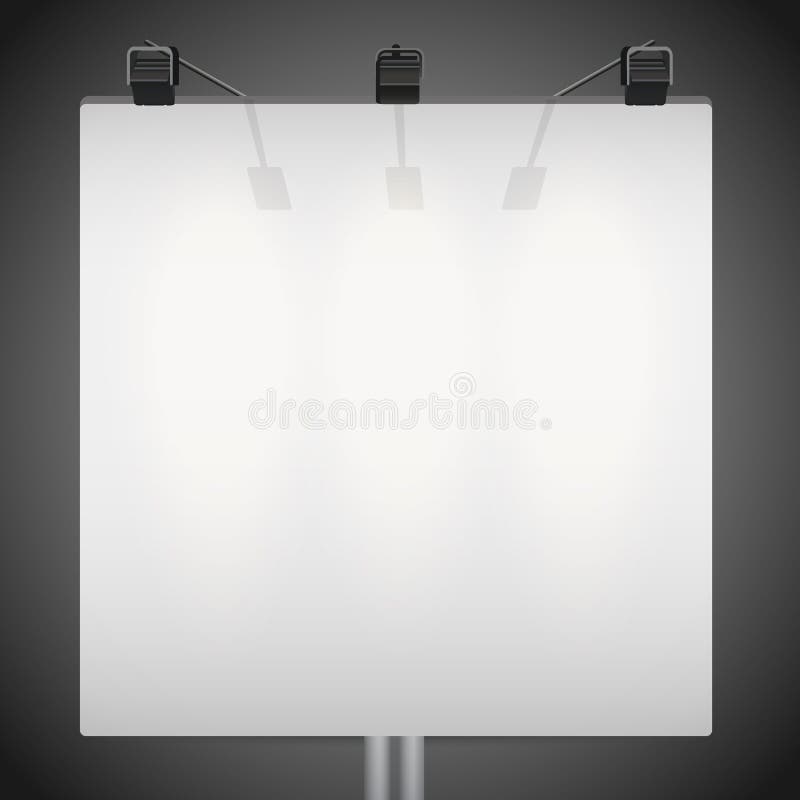 Zbliżenia mockup Pusty billboard ilustracja wektor Zbliżenia mockup Pusty billboard ilustracja wektor