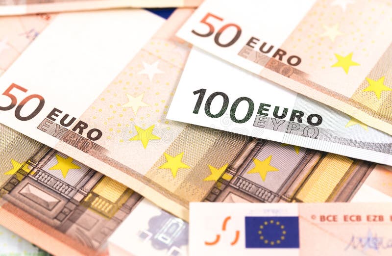 Zbliżenie euro banknoty zdjęcie stock Zbliżenie euro banknoty zdjęcie stock