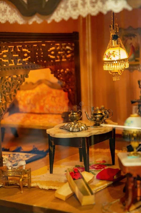 Zbliżenie sztuki miniaturowej w muzeum miniatur tajwan obrazy stock
