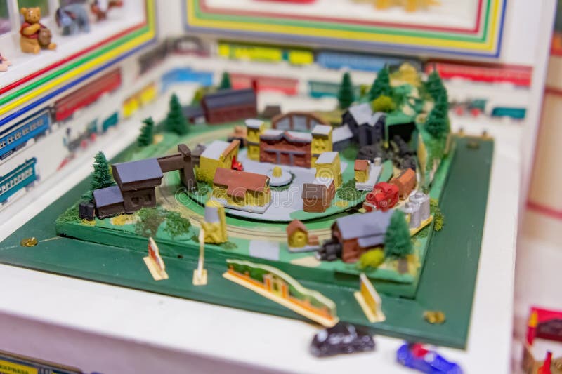 Zbliżenie sztuki miniaturowej w muzeum miniatur tajwan obrazy stock
