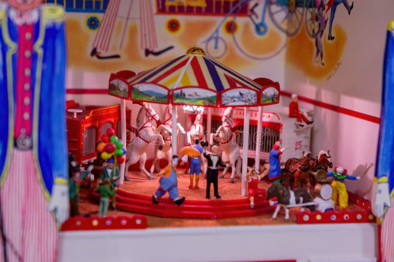 Zbliżenie sztuki miniaturowej w muzeum miniatur tajwan obraz royalty free