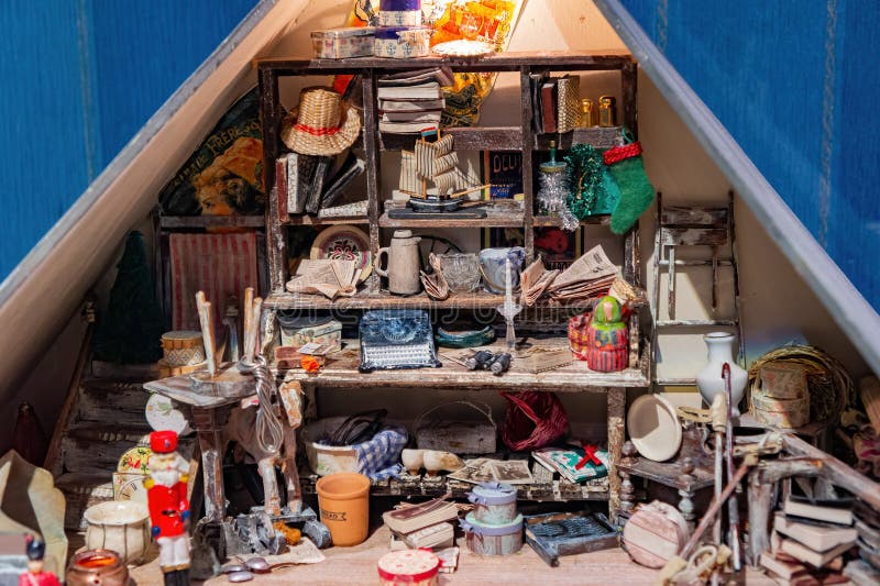 Zbliżenie sztuki miniaturowej w muzeum miniatur tajwan obraz stock