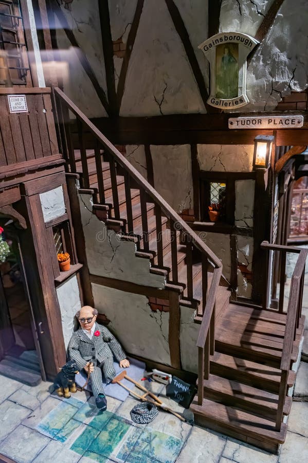 Zbliżenie sztuki miniaturowej w muzeum miniatur tajwan zdjęcia stock