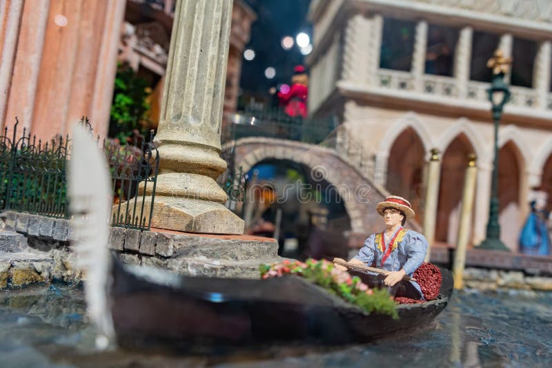Zbliżenie sztuki miniaturowej w muzeum miniatur tajwan zdjęcie royalty free