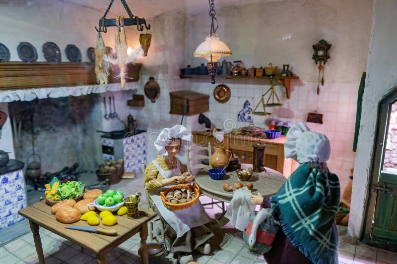 Zbliżenie sztuki miniaturowej w muzeum miniatur tajwan obraz stock