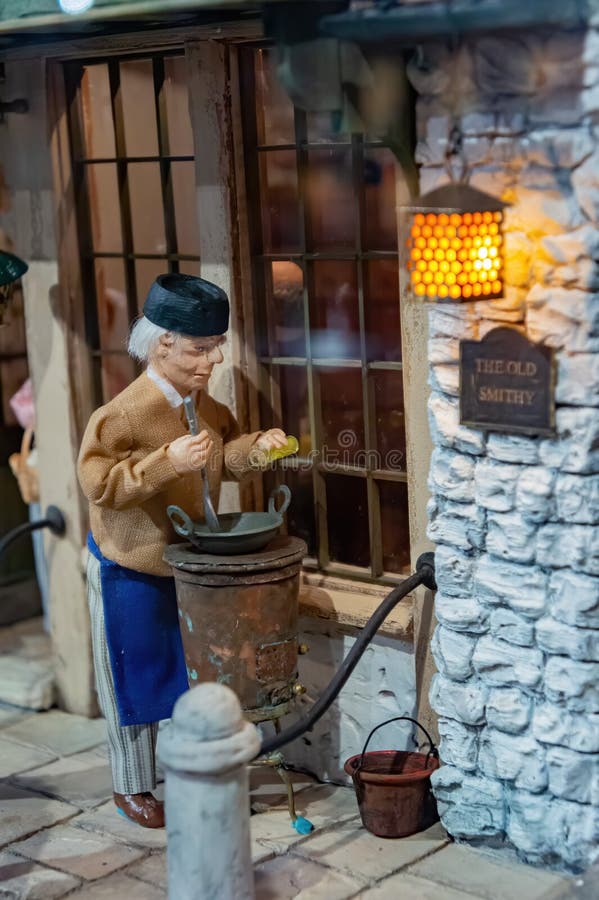 Zbliżenie sztuki miniaturowej w muzeum miniatur tajwan fotografia stock