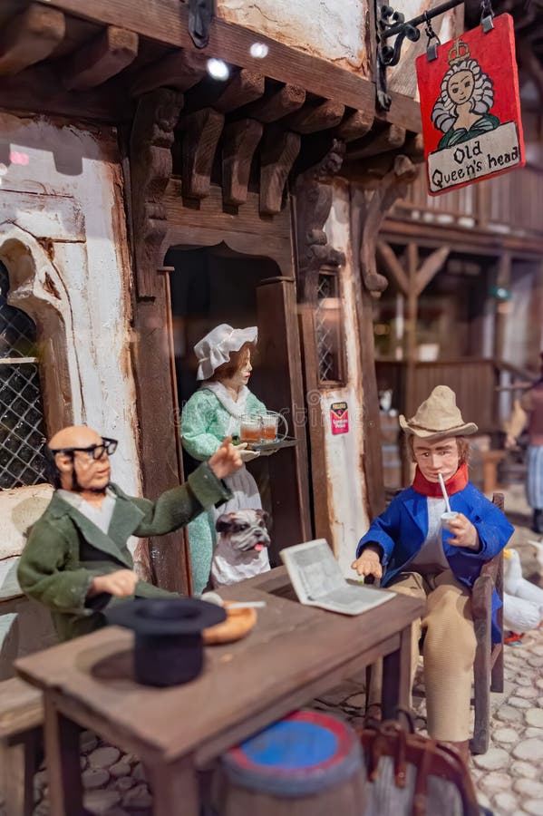 Zbliżenie sztuki miniaturowej w muzeum miniatur tajwan fotografia stock