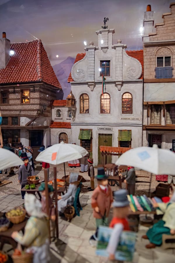 Zbliżenie sztuki miniaturowej w muzeum miniatur tajwan zdjęcie stock