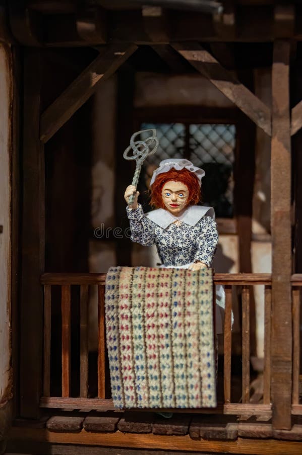 Zbliżenie sztuki miniaturowej w muzeum miniatur tajwan obrazy royalty free