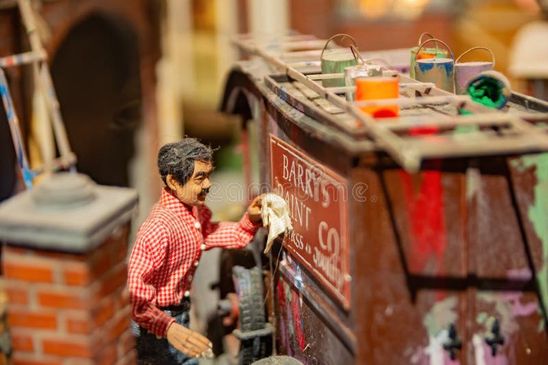 Zbliżenie sztuki miniaturowej w muzeum miniatur tajwan fotografia stock