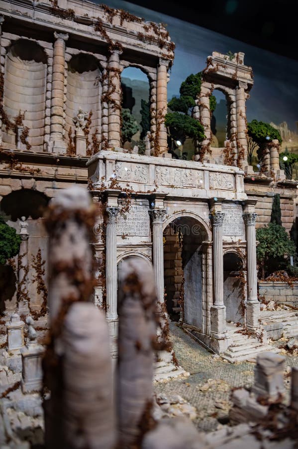 Zbliżenie sztuki miniaturowej w muzeum miniatur tajwan zdjęcia stock