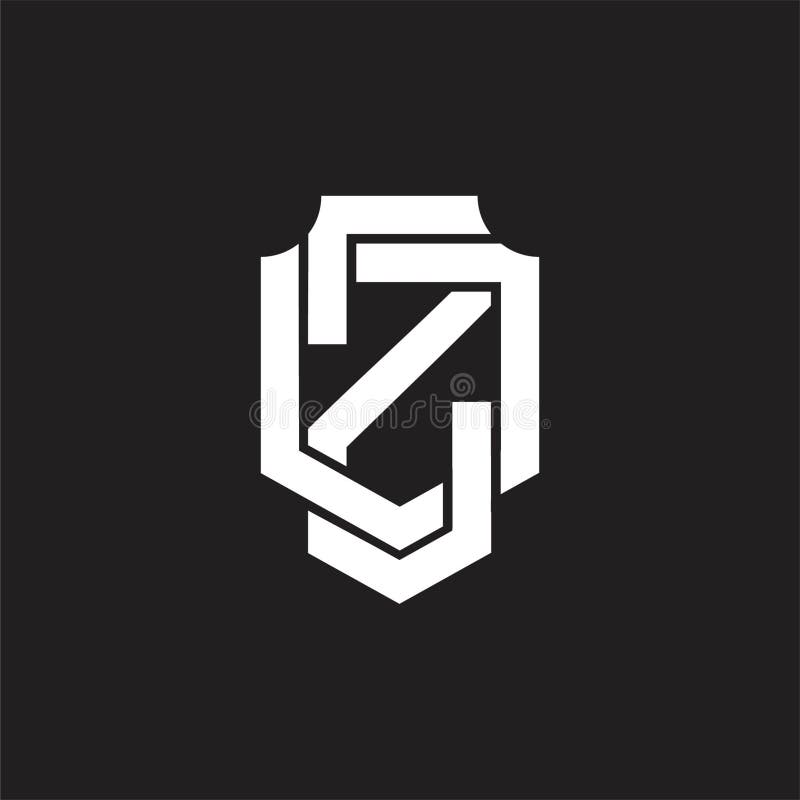 ZD Logo monogram design template vector illustration