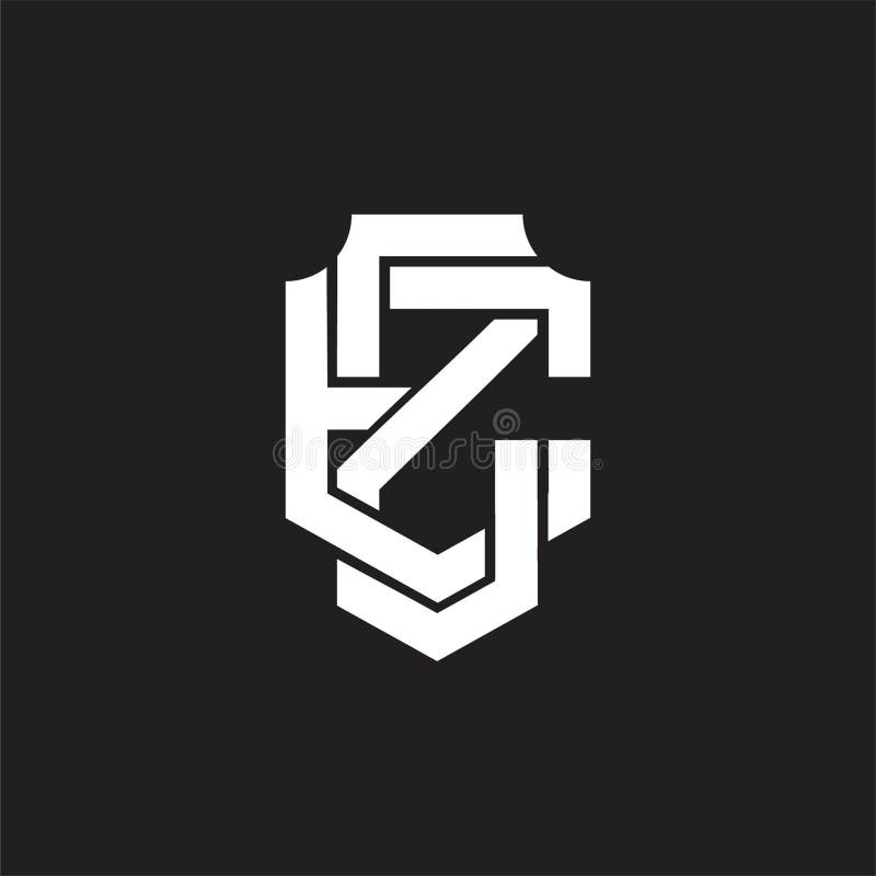 ZE Logo monogram design template royalty free illustration