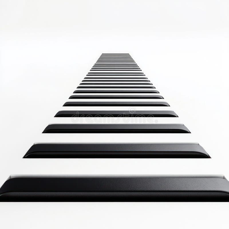 Zebra Crossing Keyboard Illusion lizenzfreie abbildung