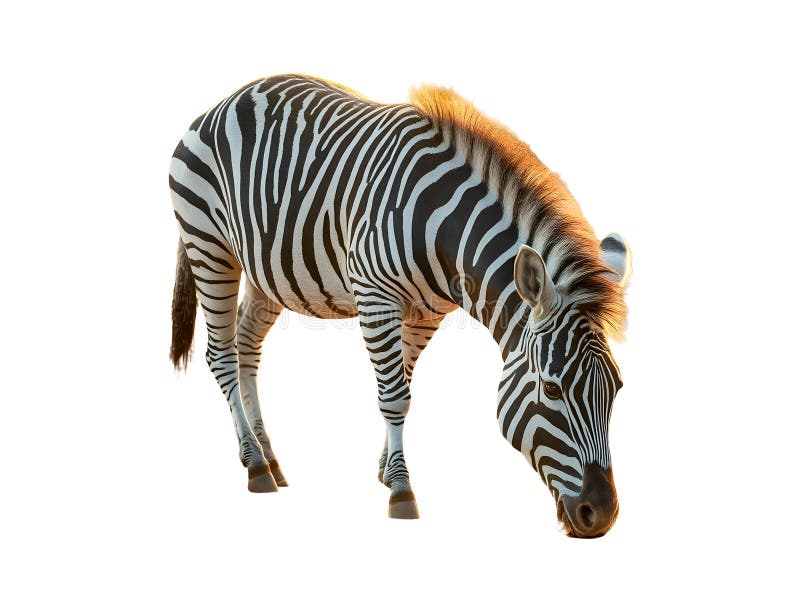 Zebra izolowana na białym tle ilustracja wektor