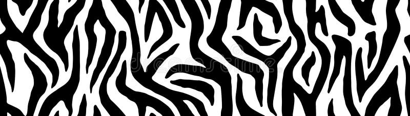 Zebra pattern, stylish stripes texture. Animal natural print for wallpaper, textile, cover. Vector