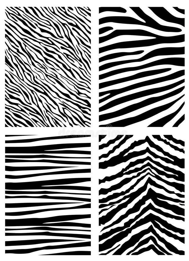 Zebra pattern vector