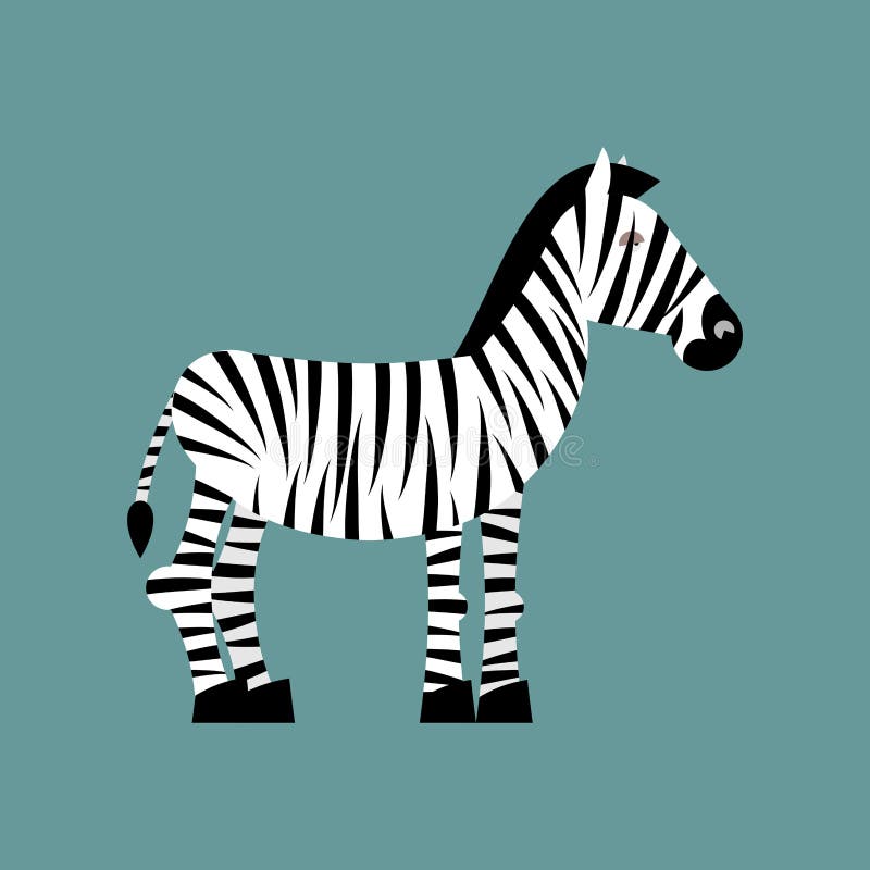 Zebra. Wild Animals of Africa. Striped Zebra. Zebra Stock Vector ...